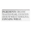 Riceselect Couscous, Pearl, Plain Organic  - Case Of 4 - 24.5 Oz