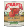 Muir Glen Peeled Whole Tomatoes With Basil - Tomatoes - Case Of 12 - 28 Oz.