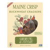 Maine Crisp - Crisps Savory Fig Thyme - Case Of 10-4 Oz