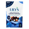 Lilys - Popcorn Dark Chocolate Caramel Stevia - Case Of 12-3.5 Oz