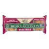 Edward And Sons Organic Vegetable Brown Rice Snaps - Case Of 12 - 3.5 Oz.