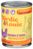 Birdie And Louie Food Wet Dog Chkn Trky - Case of 12 - 13.00 OZ