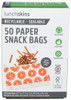 Lunchskins Bag Paper Snack Orange - Case of 12 - 50.00 PC