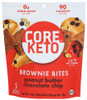 Core Foods Bites Brwni Pb Choc Chip - Case of 6 - 4.400 OZ