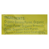 Peter Rabbit Organics Veggie Snacks - Kale Broccoli And Mango With Banana - Case Of 10 - 4.4 Oz.