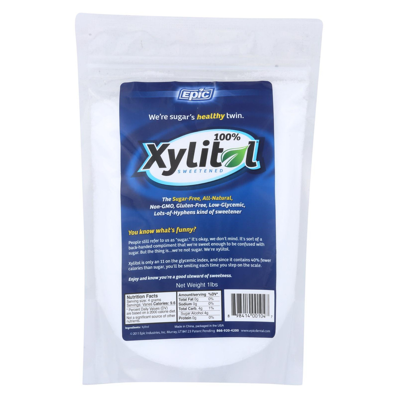 Xylosweet All Natural Low Carb Xylitol Sweetener 3 Lb.