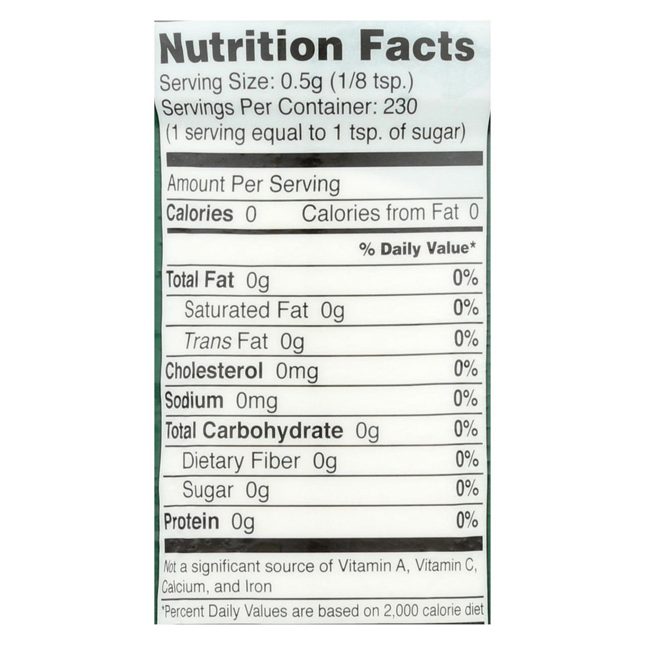 Sweet Leaf Stevia Sweetener 4 Oz