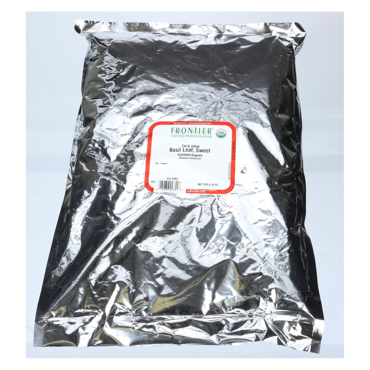 Frontier Herb Peppermint Leaf Organic Cut And Sifted Bulk 1 Lb