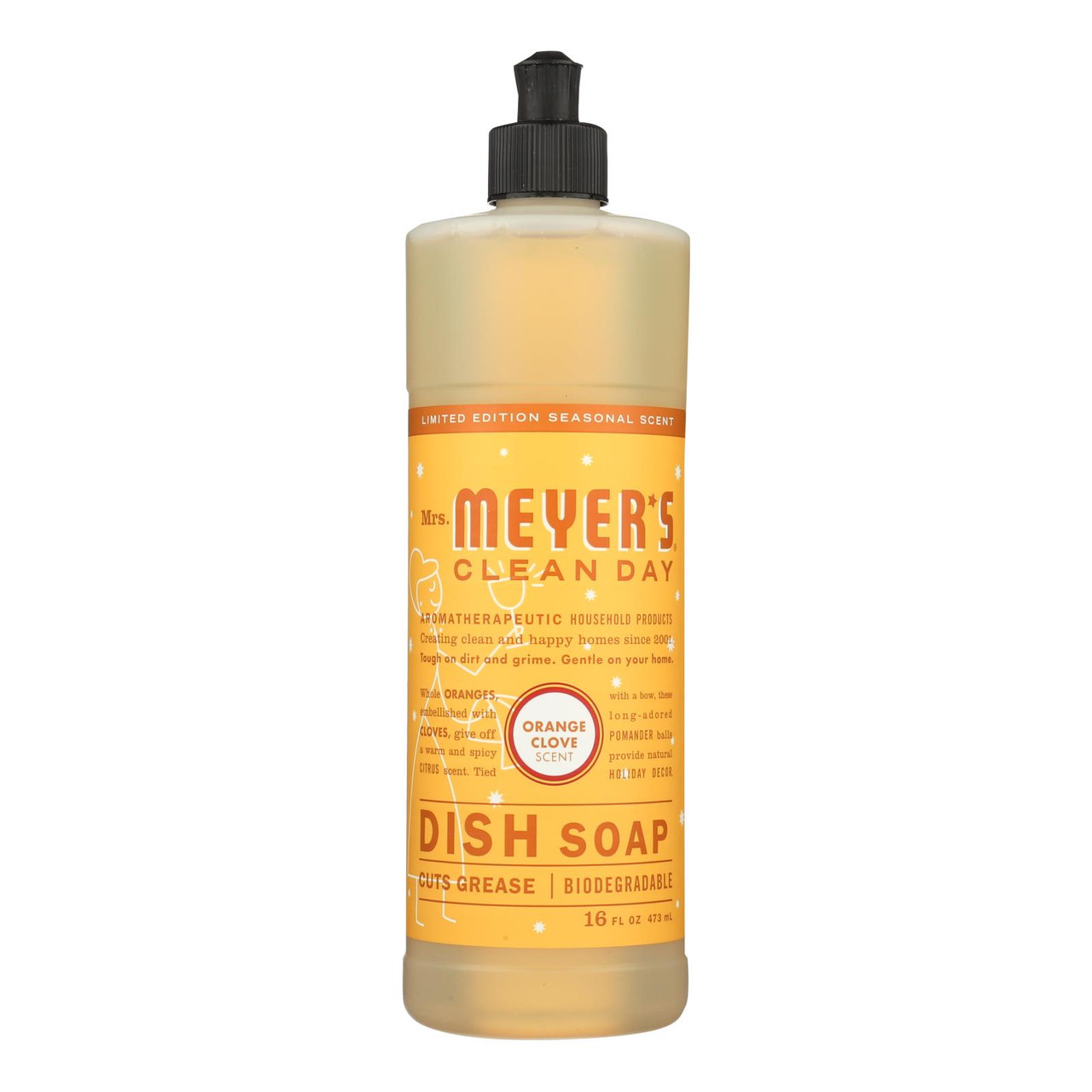 Mrs. Meyer's Clean Day Liquid Dish Soap Bluebell Case Of 6 16 Oz