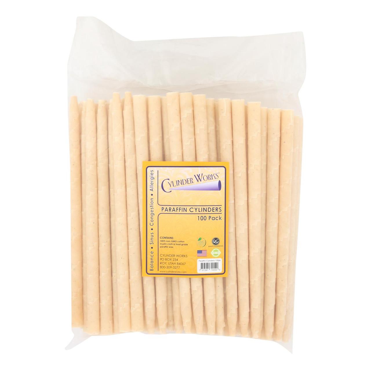 Cylinder Works Herbal Beeswax Ear Candles 50 Pack