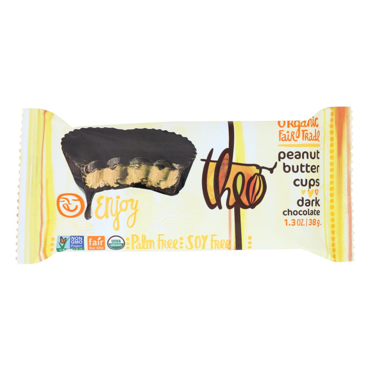 Theo Chocolate Dark Chocolate, Peanut Butter Cups (12x1.3 OZ) main image 0
