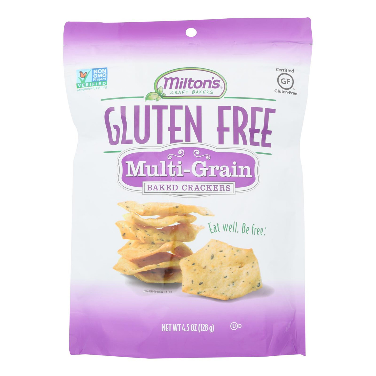 Miltons Gluten Free Baked Crackers Crispy Sea Salt Case Of 12 4.5 Oz.