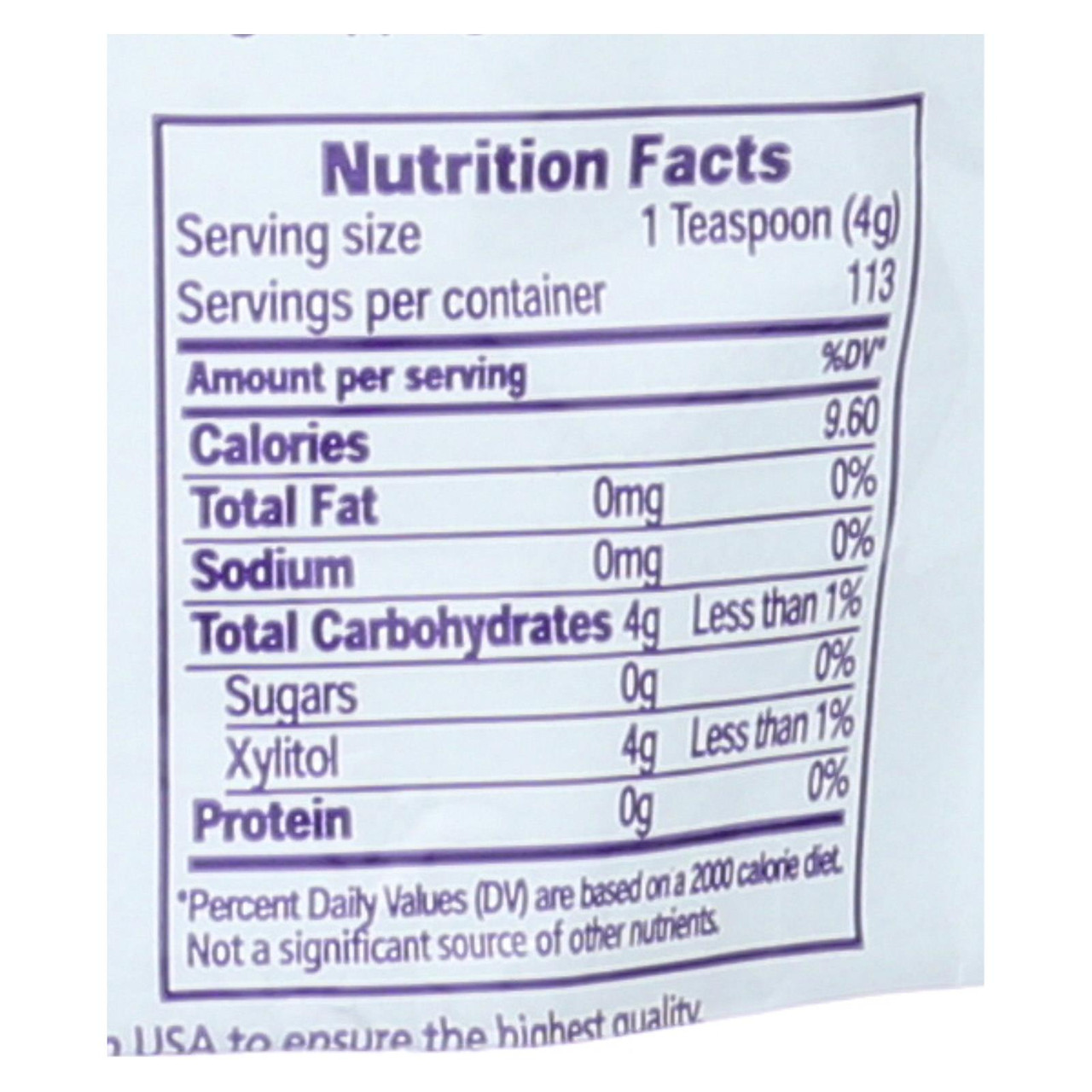 Xylosweet All Natural Low Carb Xylitol Sweetener 3 Lb.