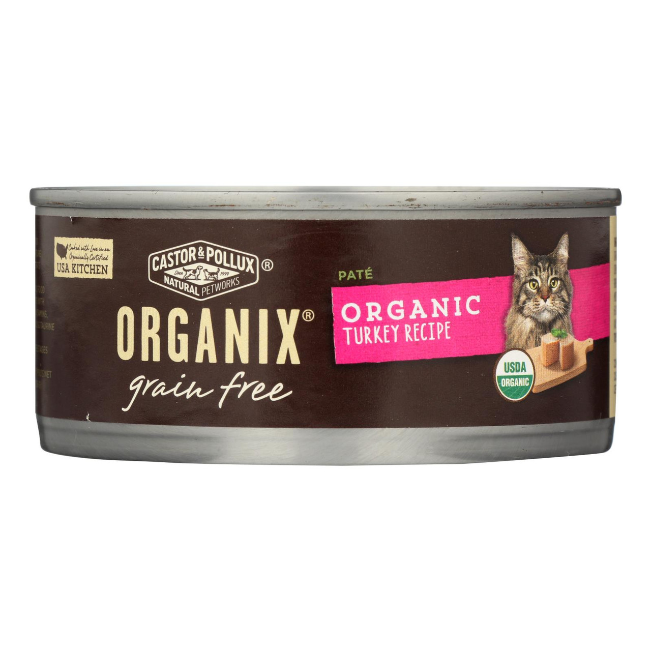 Castor And Pollux Organic Cat Food Chicken Pate Case Of 24 3 Oz.