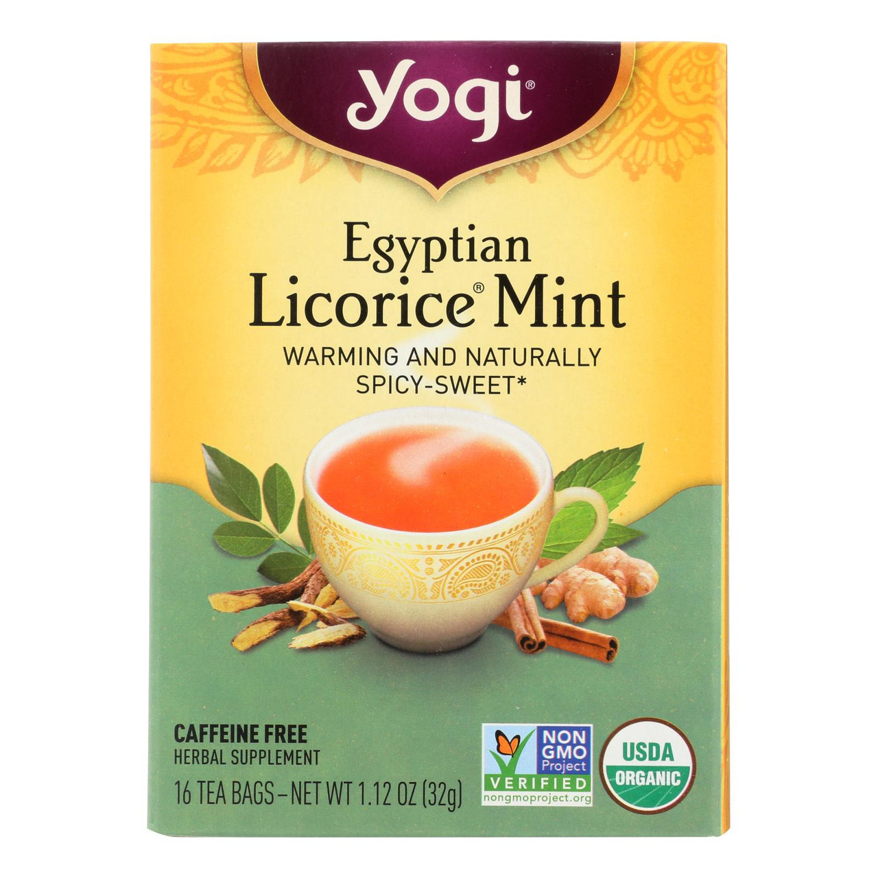 Yogi Egyptian Licorice Case Of 6 16 Bags
