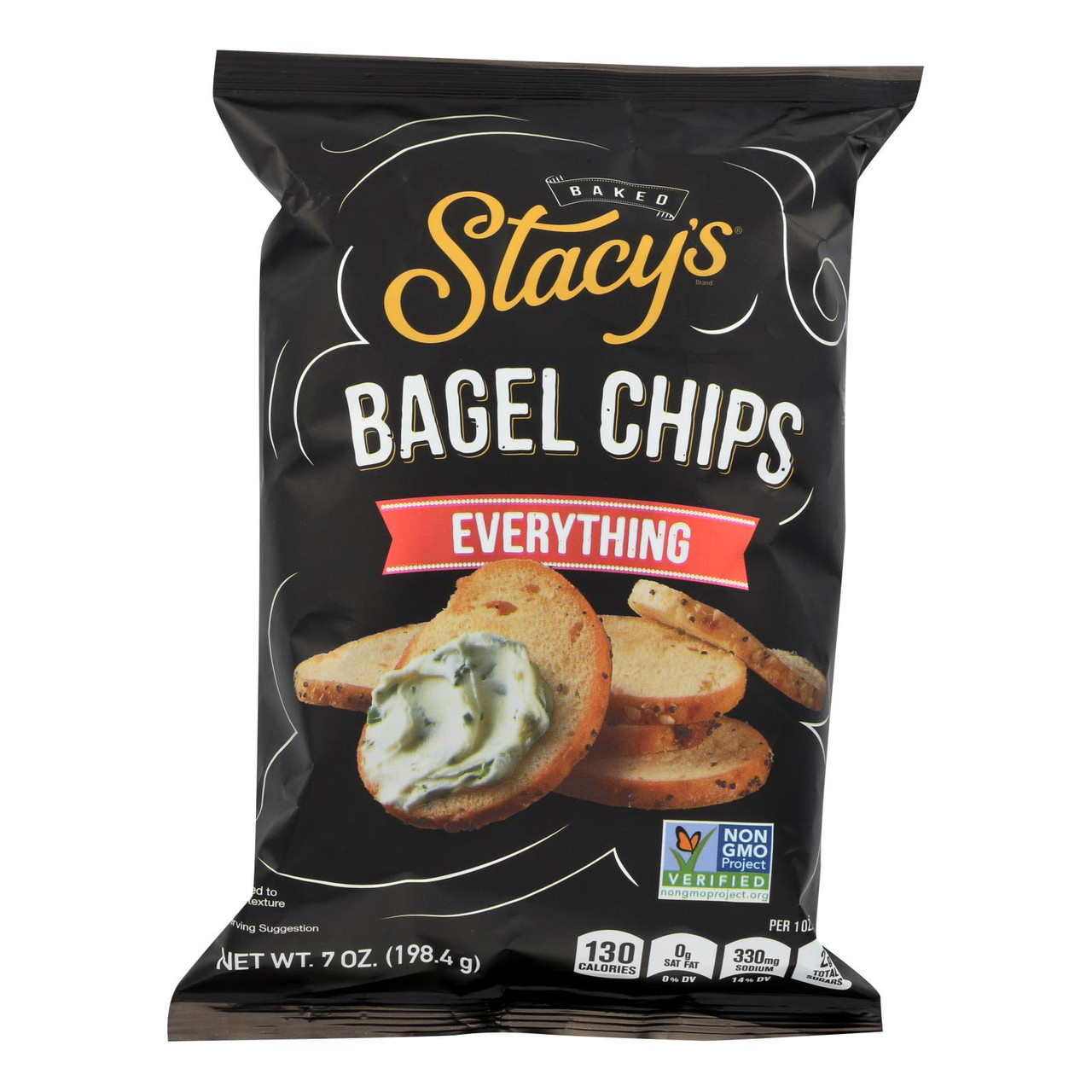Stacy's Pita Chips Bagel Chips Toastd Garlic Case Of 12 7 Oz