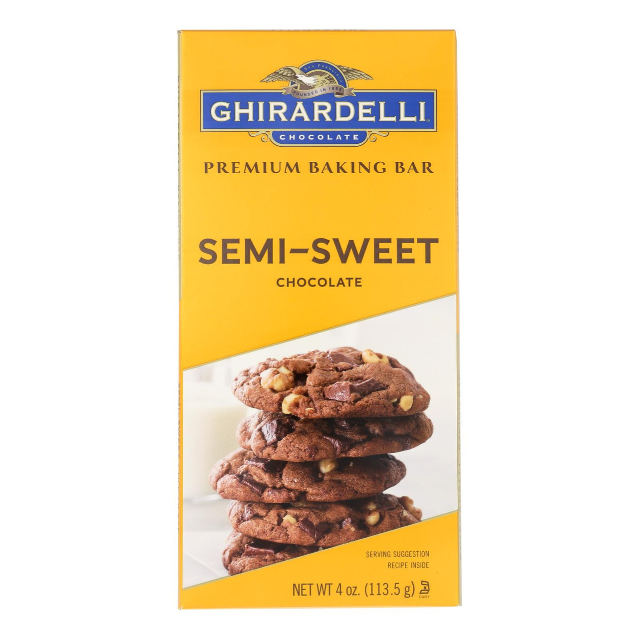 Ghirardelli Premium Baking Bar 100 Cacao Unsweetened Chocolate
