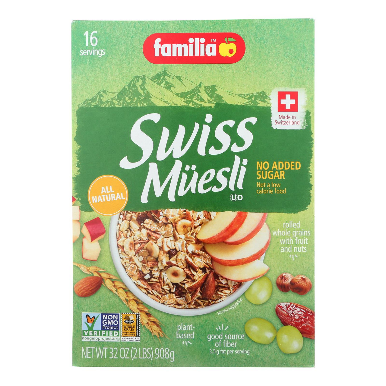 Alpen No Added Sugar Muesli Cereal Case Of 12 14 Oz.
