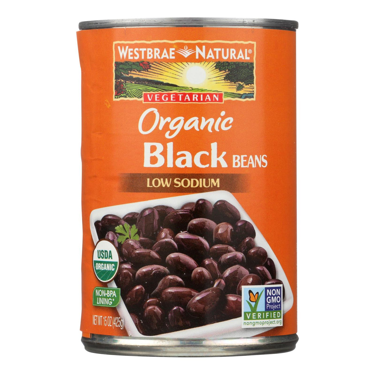 Westbrae Foods Organic Black Beans Case Of 12 15 Oz.