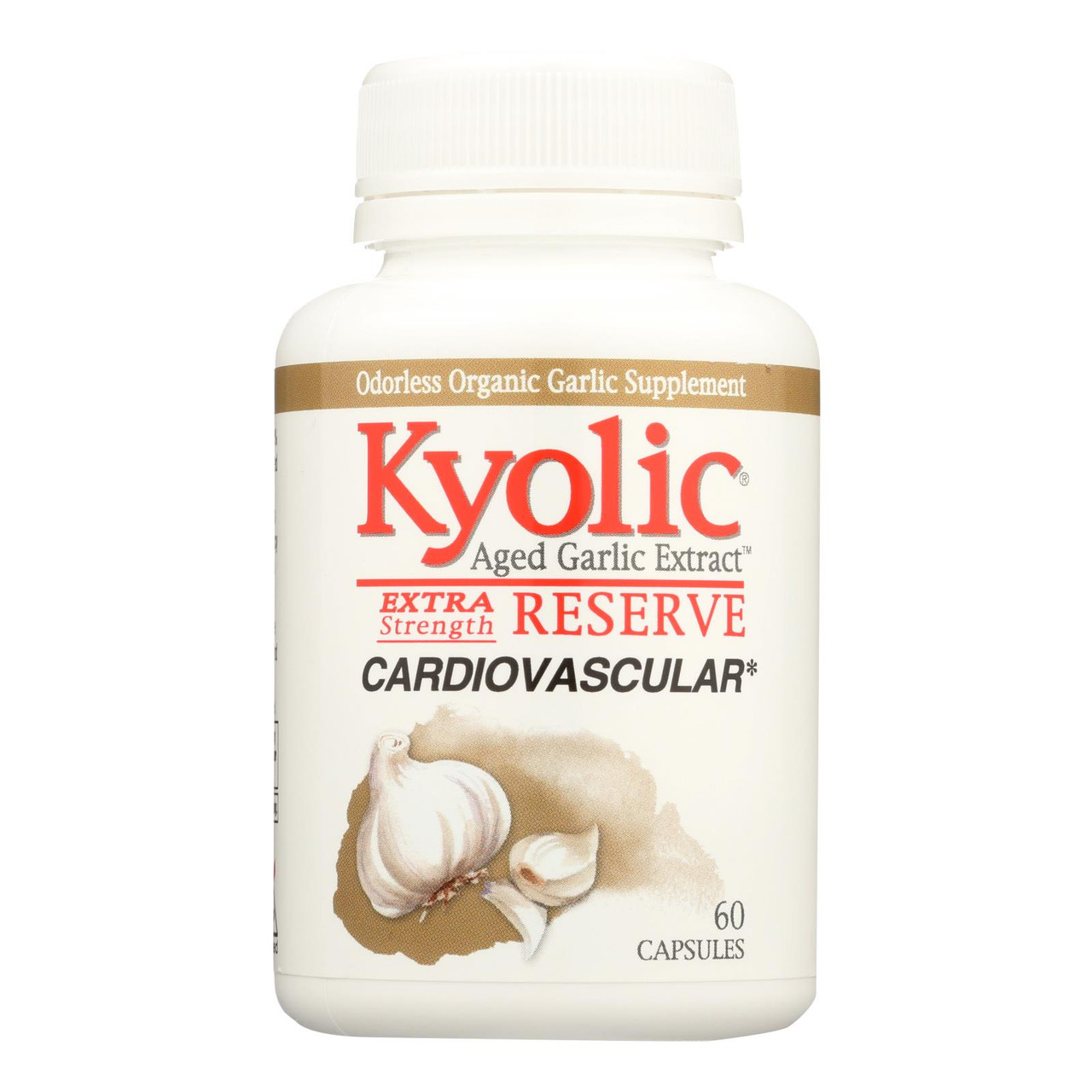 Kyolic - Aged Garlic Extract Cardiovascular Extra Strength Reserve - 60 ...
