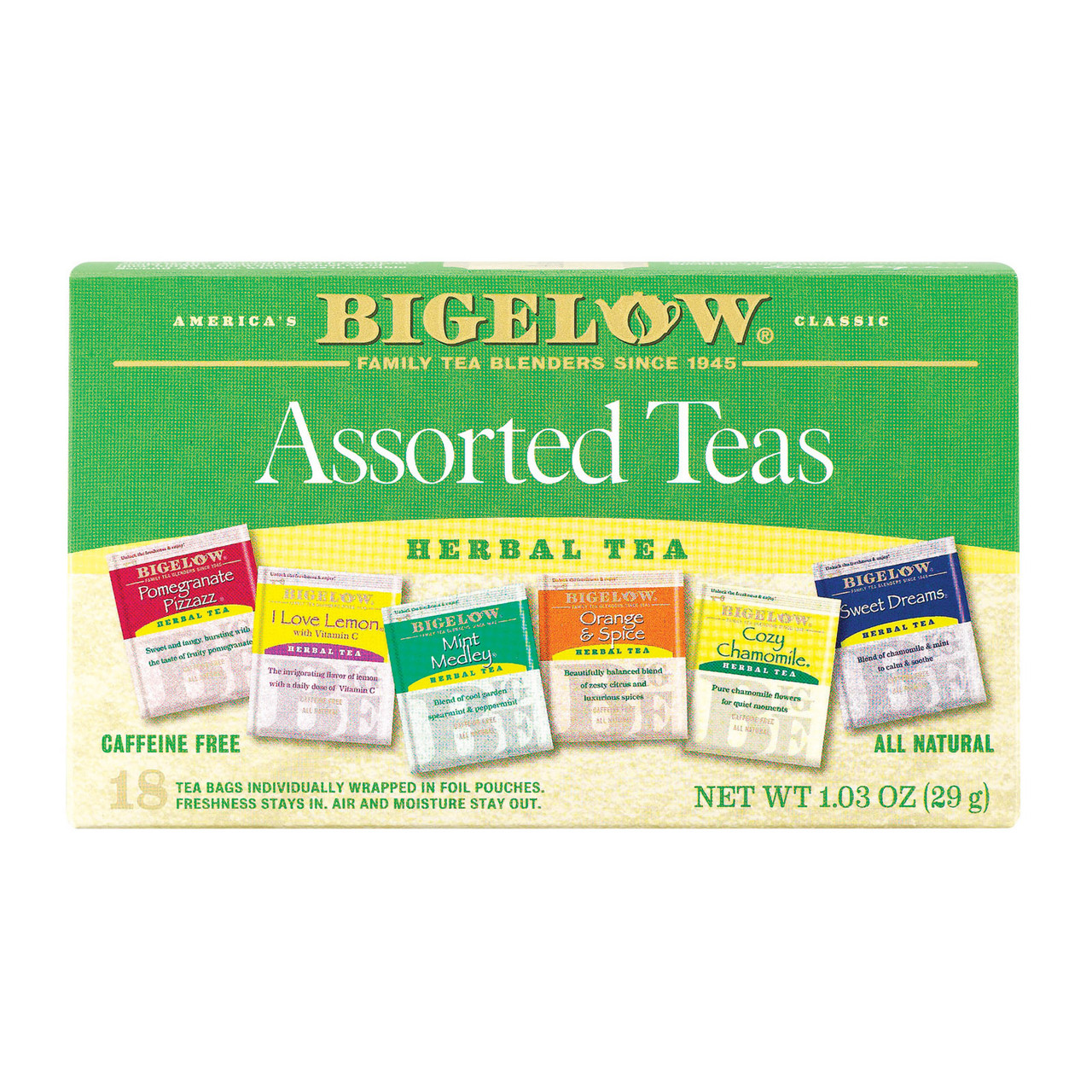 Bigelow Tea Orange & Spice Herb Tea Case Of 6 20 Bag