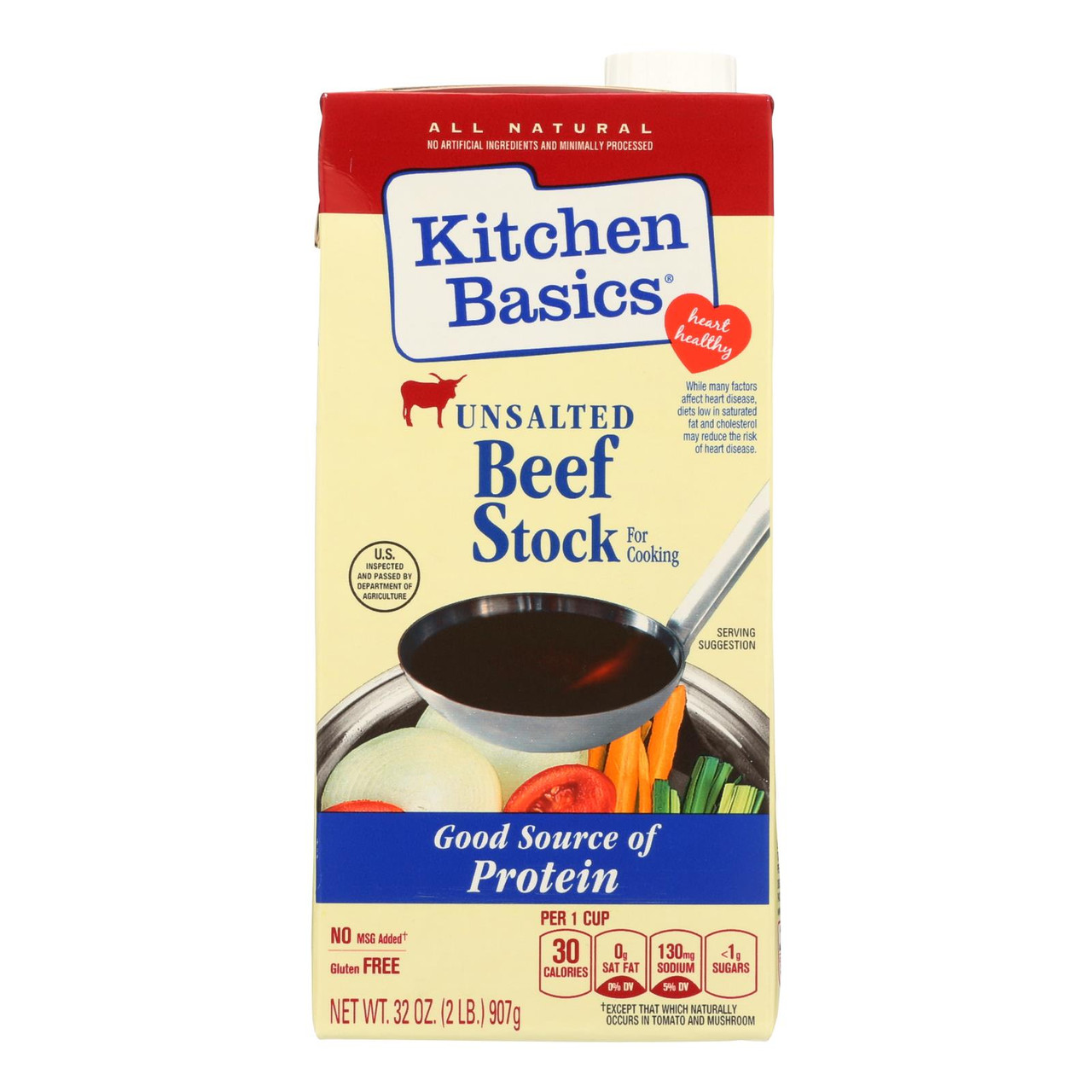 Kitchen Basics Beef Stock Case Of 12 32 Fl Oz. 1846419