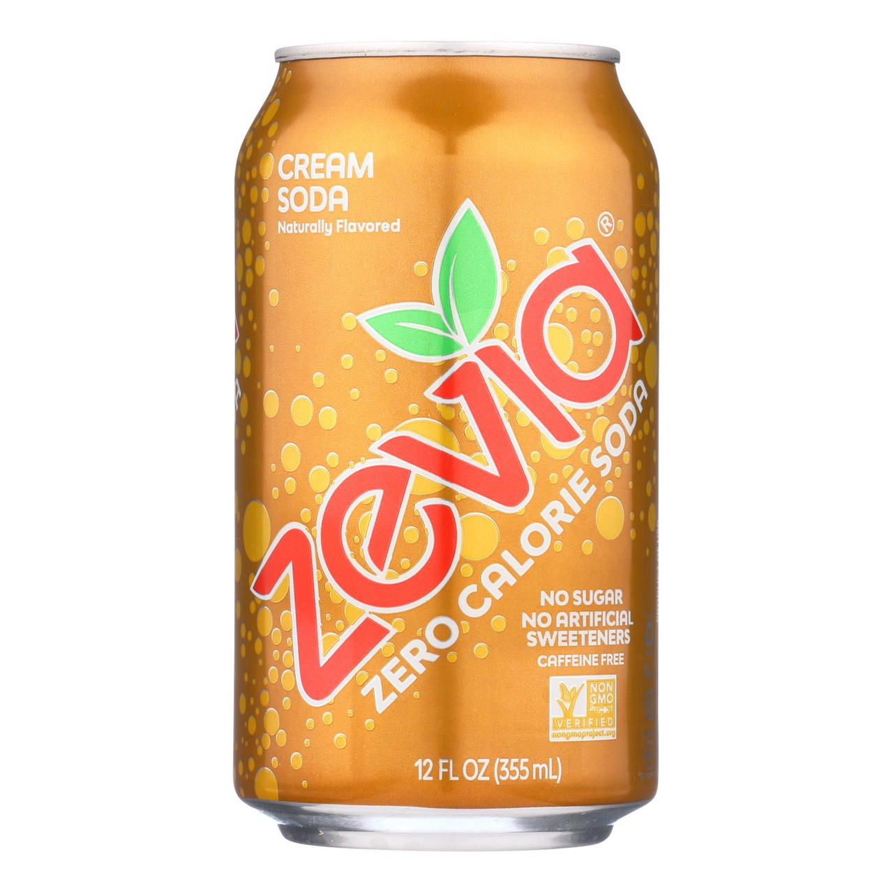 Zevia Soda - Zero Calorie - Cream Soda - Can - 6/12 Oz - Case Of 4