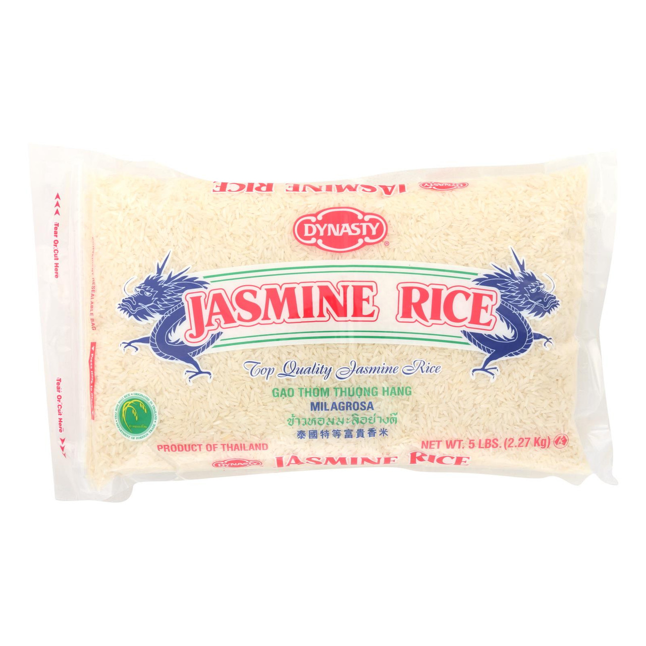 Dynasty Rice - Jasmine - Case Of 6 - 5 Lb.