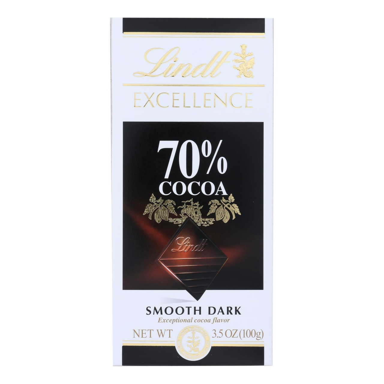 Lindt Chocolate Bar - Dark Chocolate - 70 Percent Cocoa - Smooth