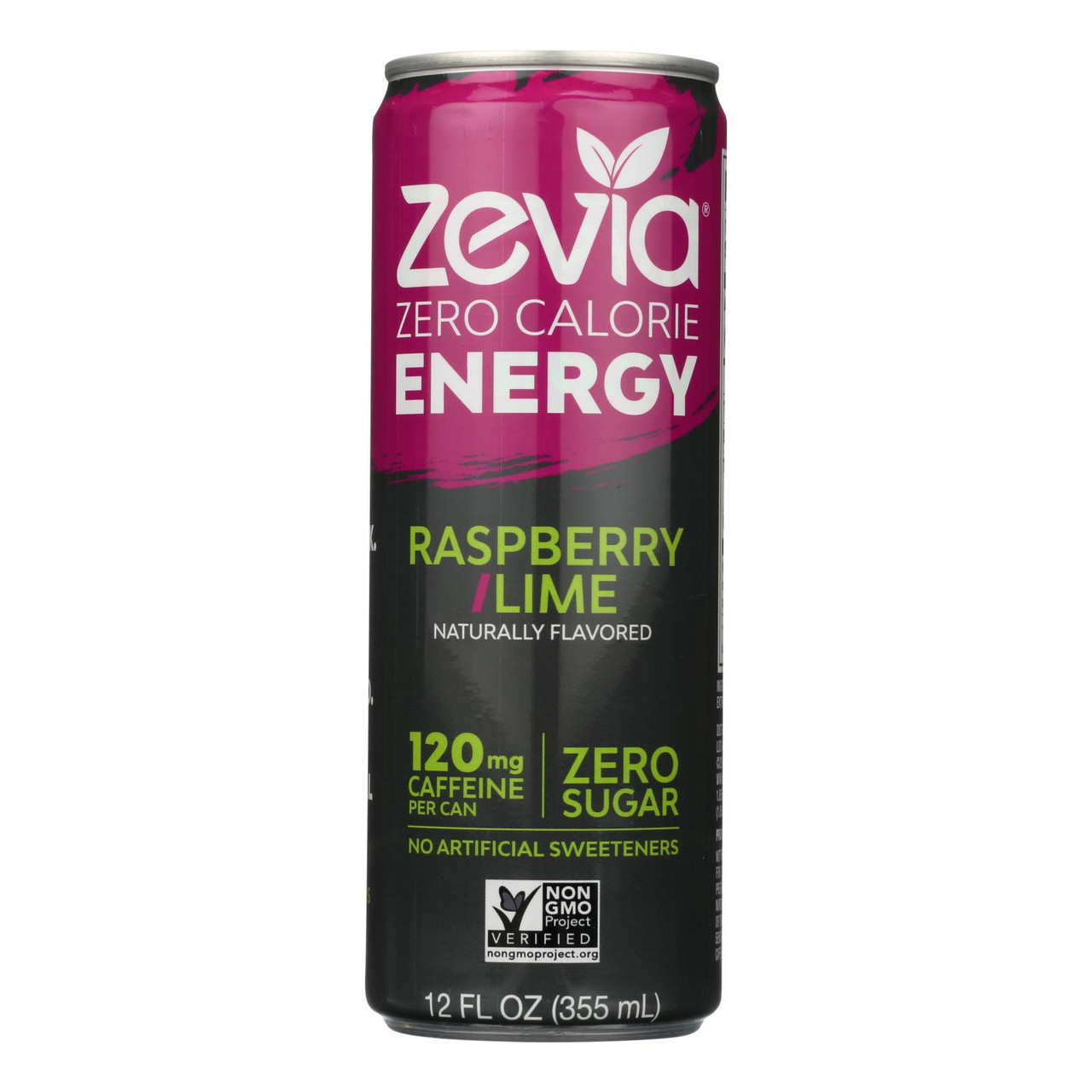 Zevia Zero Calorie Energy Drink - Raspberry/lime - Case Of 12 - 12