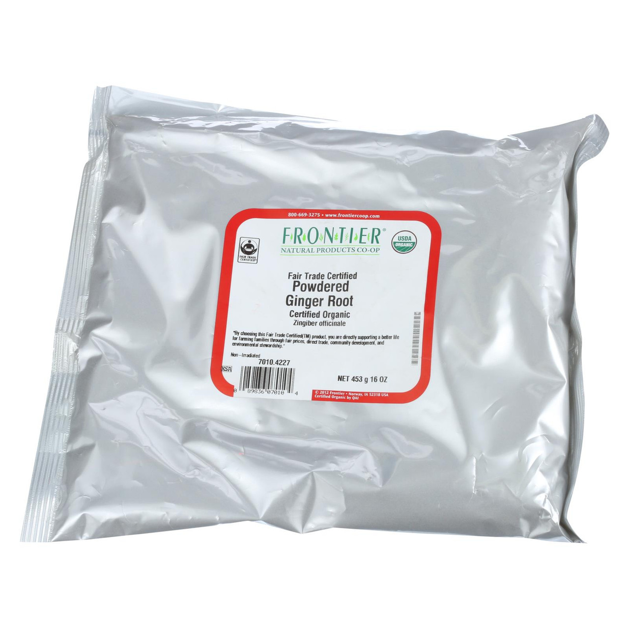 Frontier Herb Ginger Root Organic Fair Trade Certified Powder