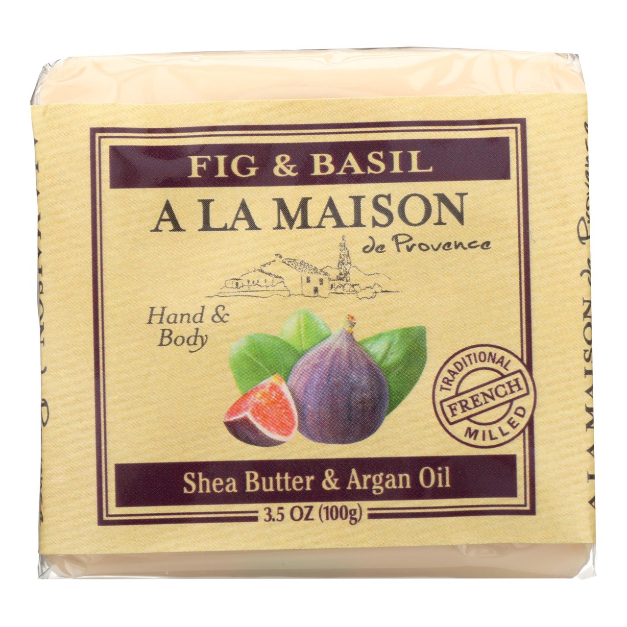 A La Maison Bar Soap Fig And Basil Case Of 6 3.5 Oz