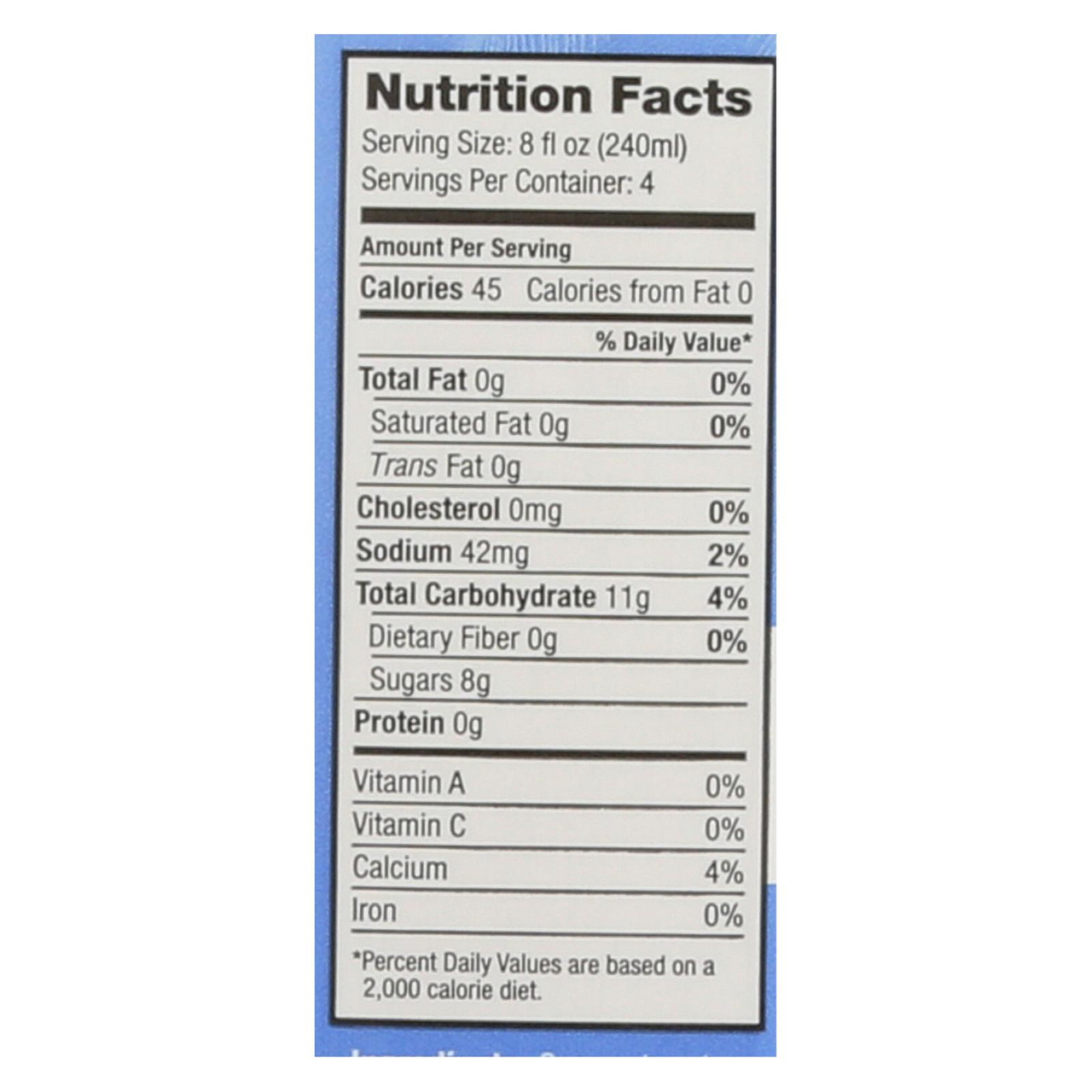 coconut water nutrition facts