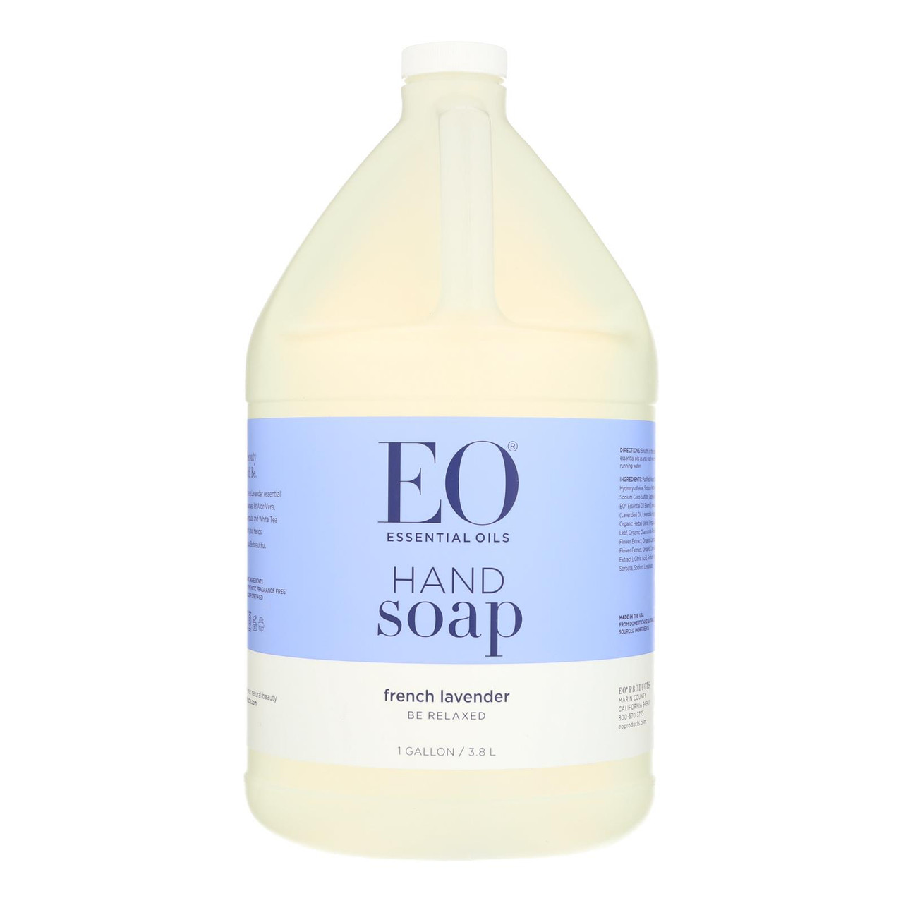 EO Products Liquid Hand Soap, French Lavender - 1 gallon jug
