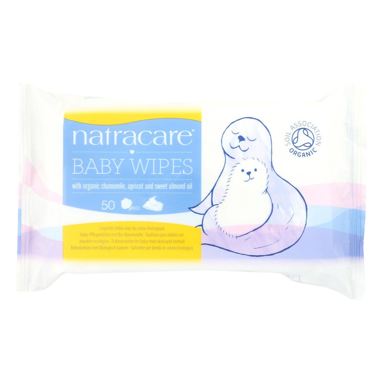 Natracare Organic Cotton Baby Wipes 50 Pack