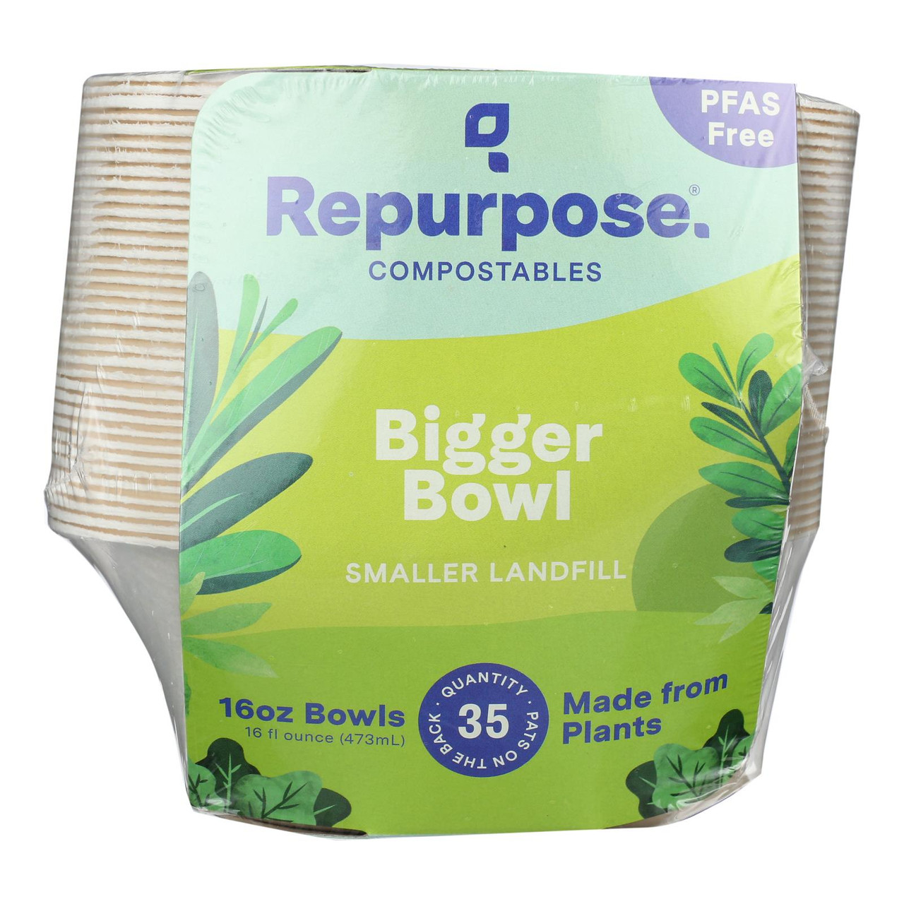 Repurpose Compostable 16 oz Bowls 35 Count