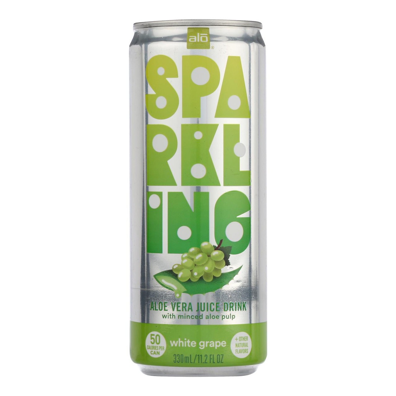 Aloe - Drink Sparkling White Grape - Case Of 12 - 11.2 Fluid Ounces - Pure  Modern Living