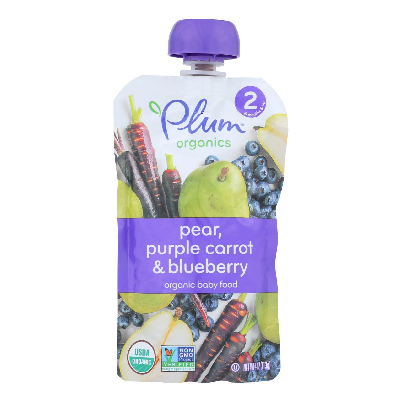 Plum Organics Baby Food Organic Blueberry Pear And Purple