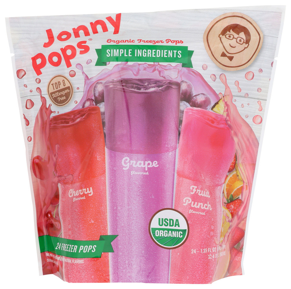 Jonnypops Pops Frz Variety 24pc - Case of 6 - 32.40 FO - Pure