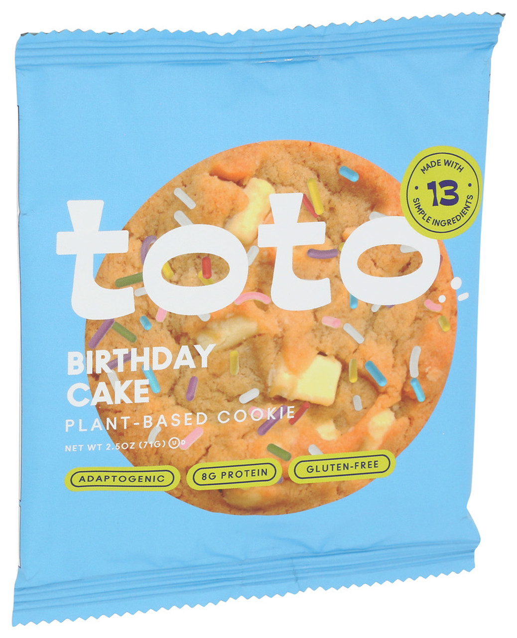Toto Foods Cookie Birthday Cake - Case of 10 - 2.250 OZ