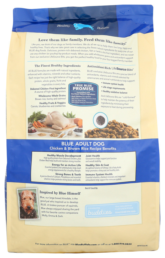 Blue Buffalo Dog Food Chkn Brn Rice LB Pure Modern Living
