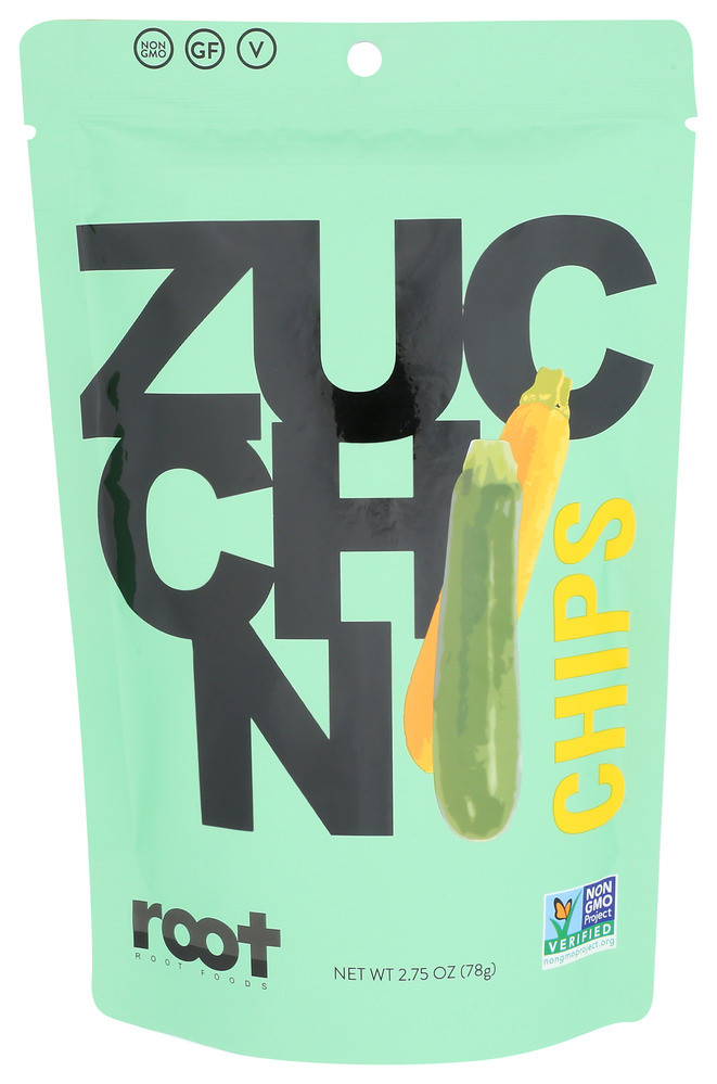 Root Foods Chips Zucchini Sea Salt - Case of 6 - 2.750 OZ - Pure