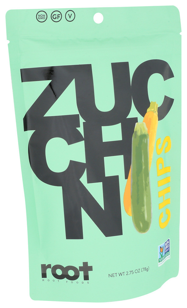 Root Foods Chips Zucchini Sea Salt - Case of 6 - 2.750 OZ - Pure