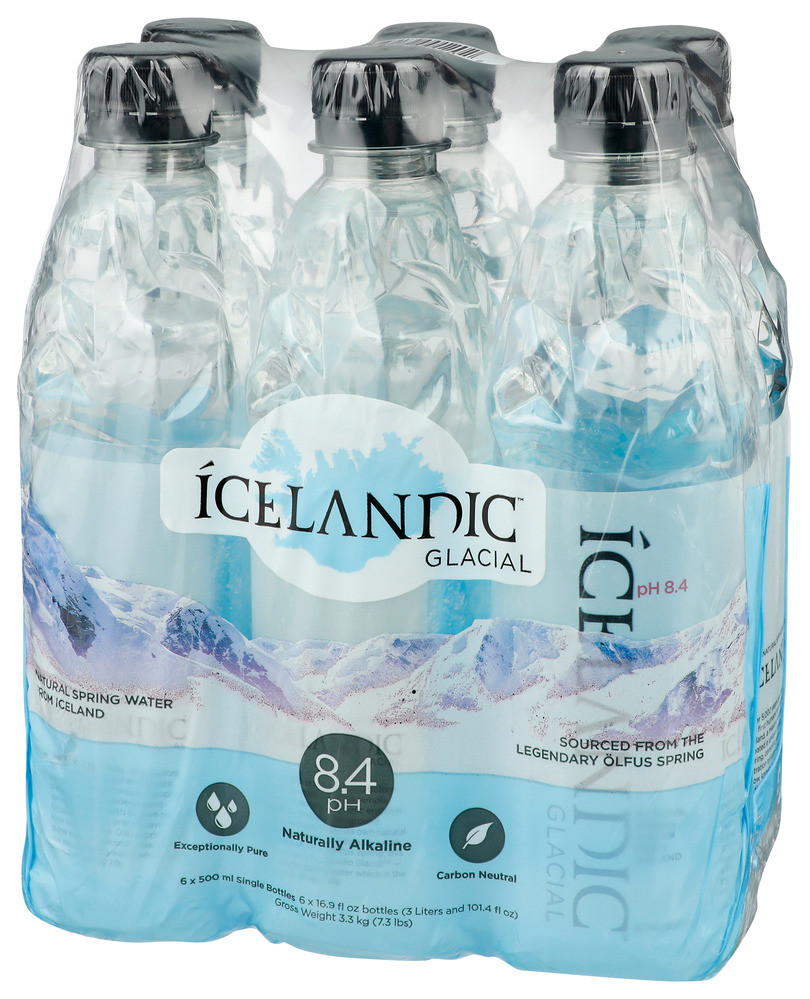 Icelandic Glacial Water 6pk Spring Ntrl - Case of 4 - 101.4 FO