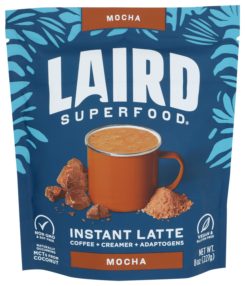 Laird Superfood Latte Instant Mocha - Case of 6 - 8.000 OZ - Pure