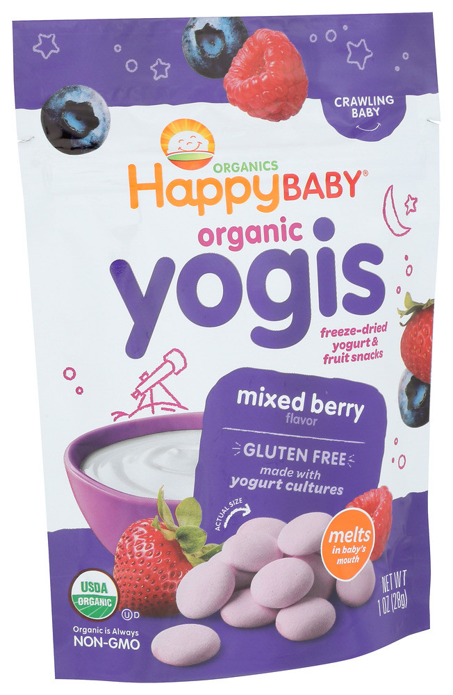 Happy Baby Snack Yogurt Mxd Brry Org - 1.000 OZ - Pure Modern Living