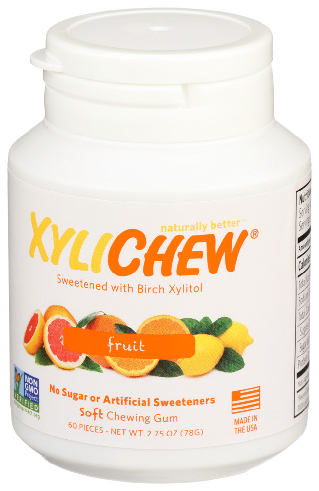 Xylichew Pomegranate Raspberry Soft Chewing Gum, 60 Count -- 4 Per Case