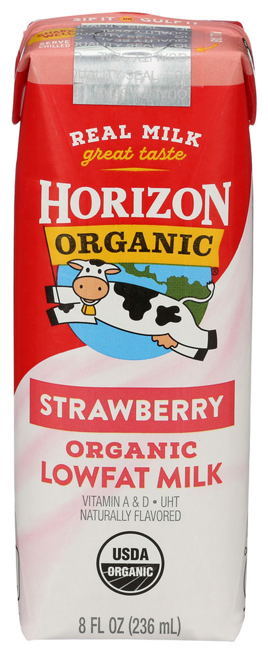 Horizon Milk 1% Strwbry Sngle Org - Case of 12 - 8.000 FO