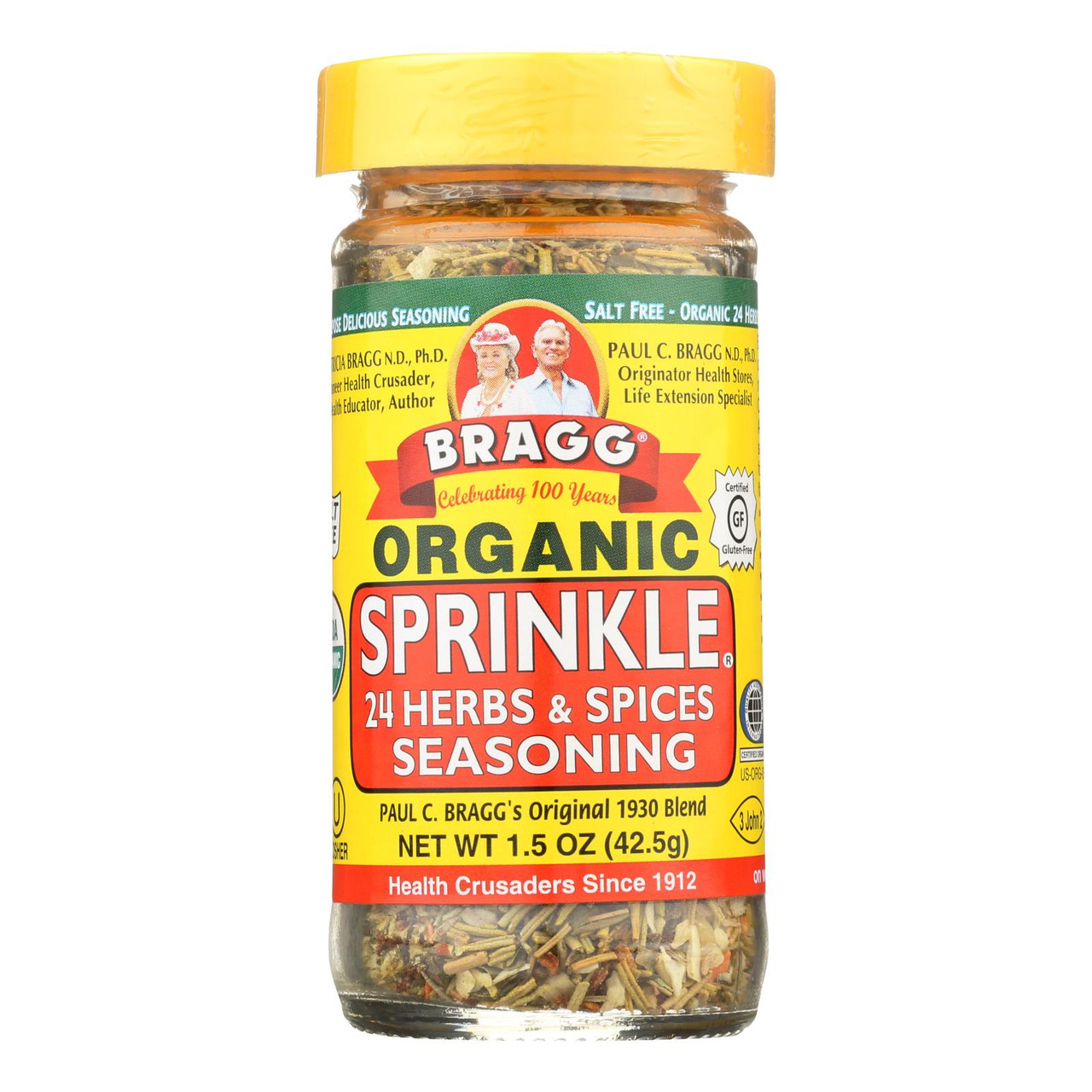 Bragg Organic Sprinkle 24 Herbs and Spices Seasoning, 1.5 oz (Case of 3)