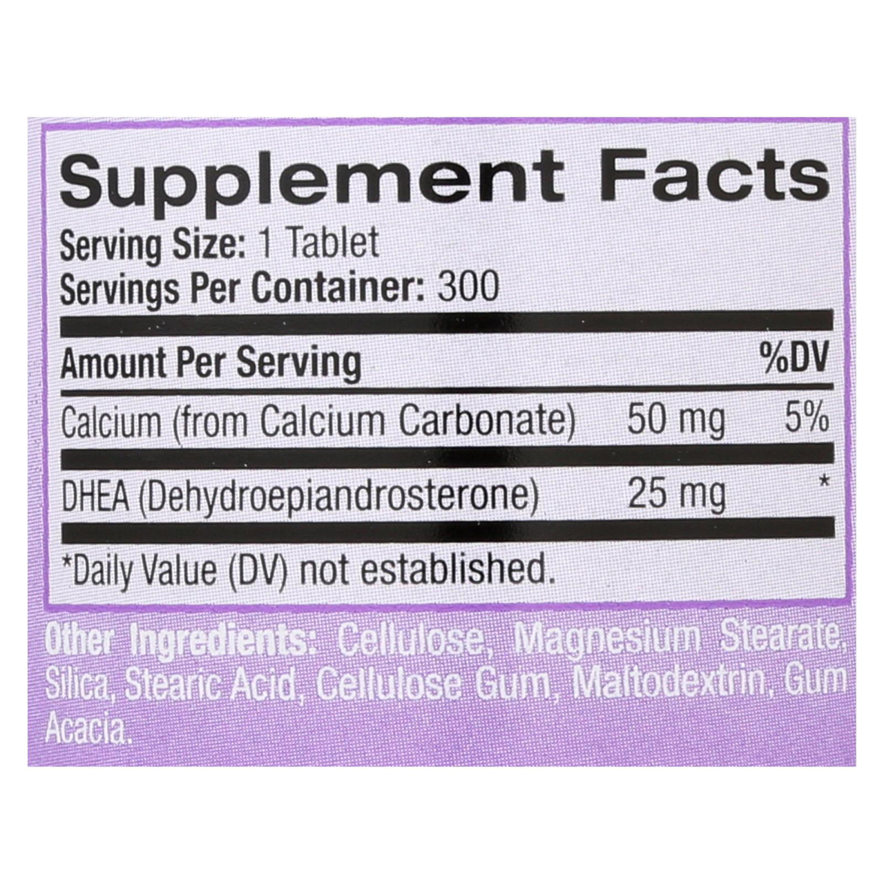 サプリメント ナトロール社妊活サプリメントDHEA 25mg 300錠入り